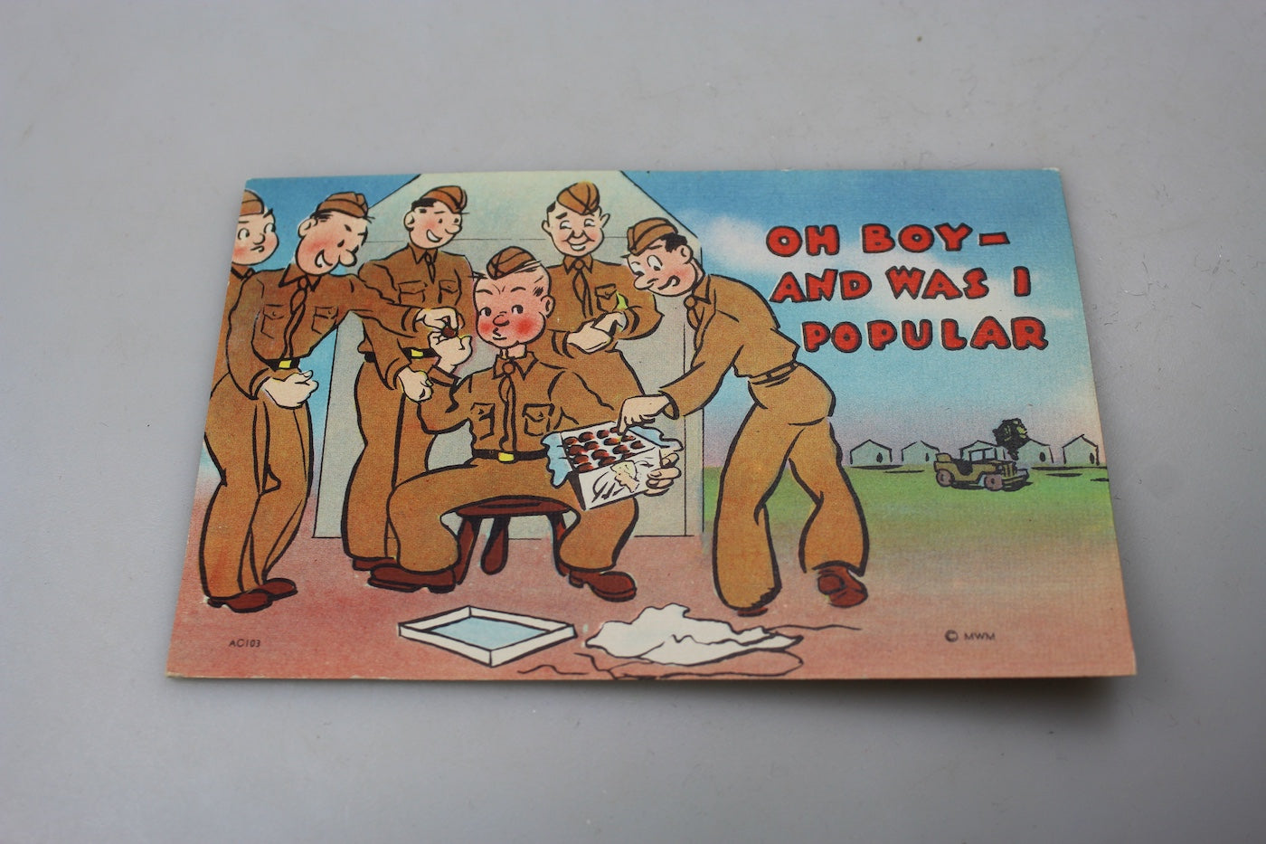 Cartolina postale US Army WW2