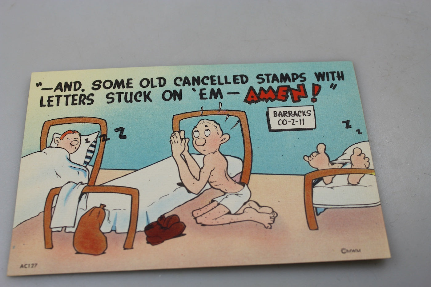 Cartolina postale US Army WW2