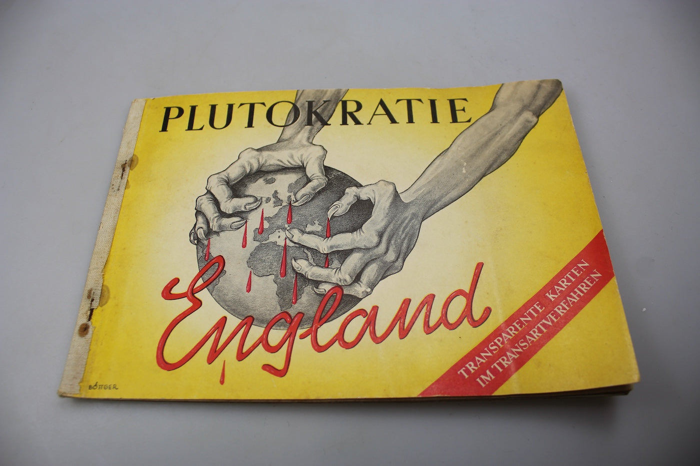 "Plutokratie England" 1939/40 - Brochure propaganda Tedesca anti Inglese WW2