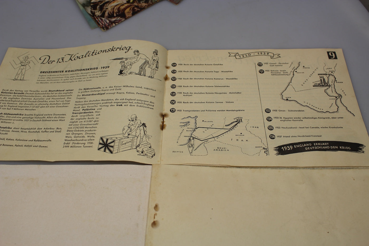 "Plutokratie England" 1939/40 - Brochure propaganda Tedesca anti Inglese WW2