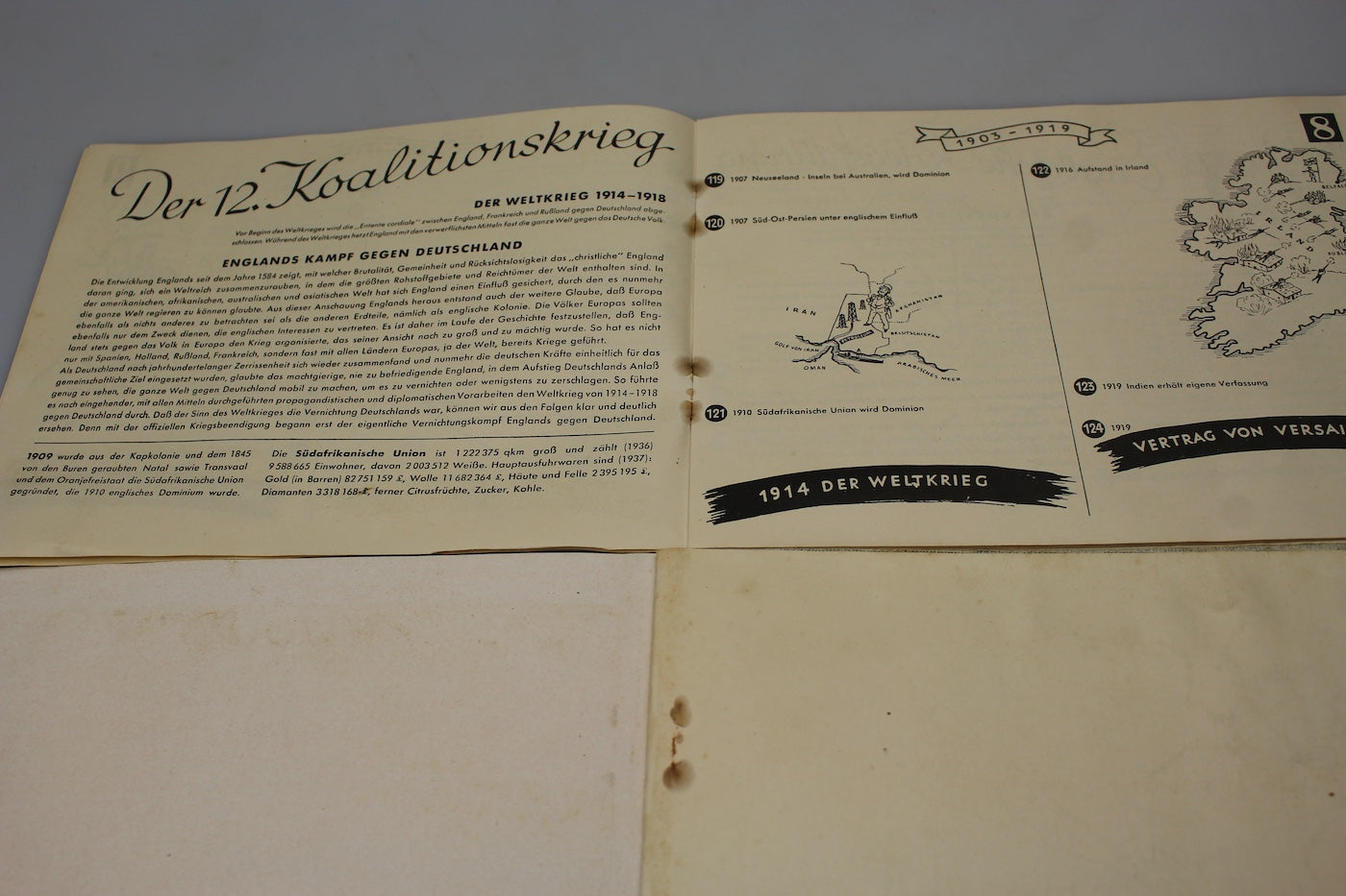 "Plutokratie England" 1939/40 - Brochure propaganda Tedesca anti Inglese WW2