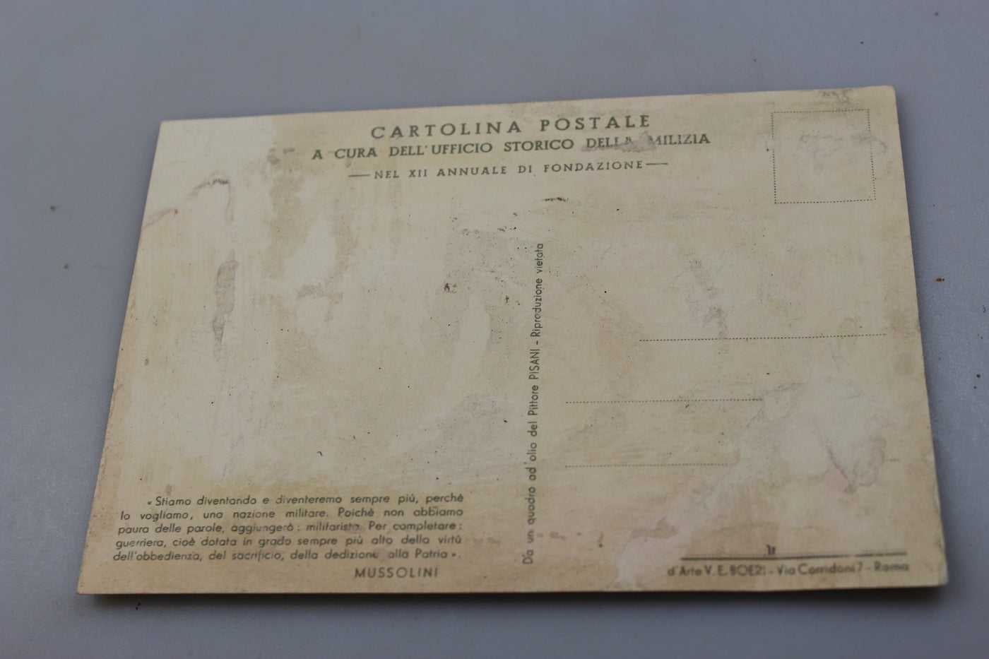 Cartolina postale MVSN