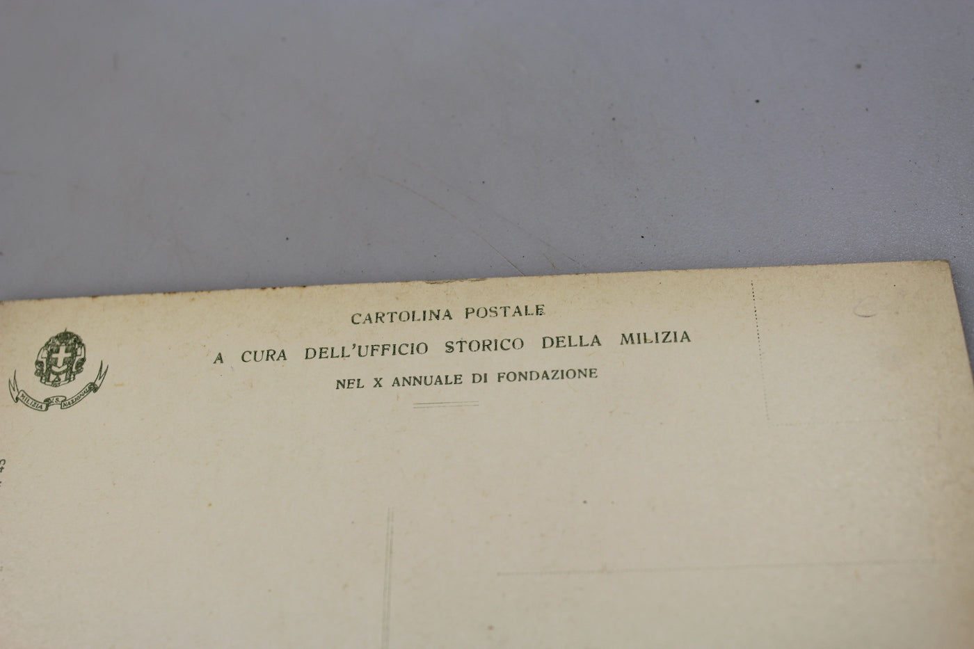 Cartolina postale discorso Duce