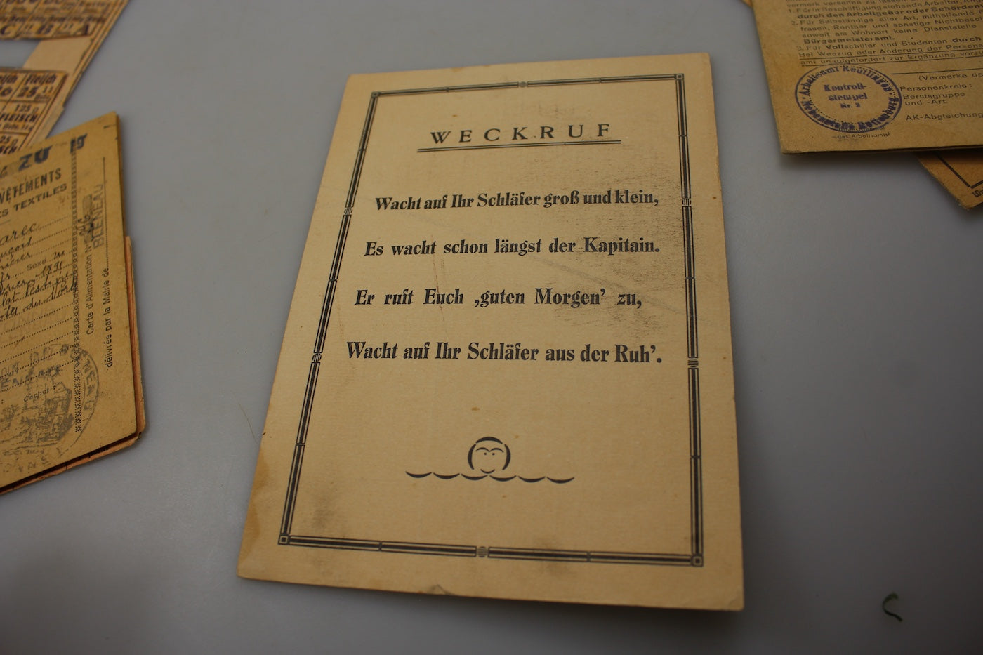 Gruppo di documenti famiglia Tedesca zona Ruhr 1946/48