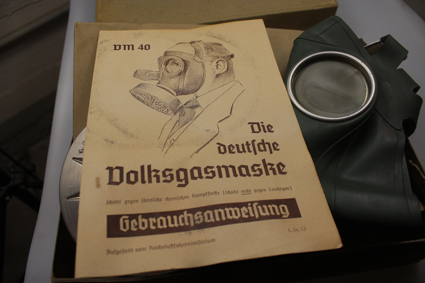 Maschera antigas Luftschutz Popolazione Civile