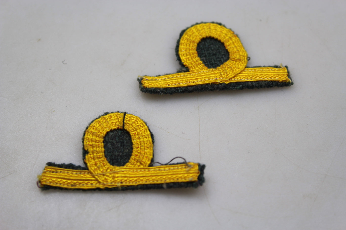 Coppia gradi M.40 Ufficiale REI WW 2