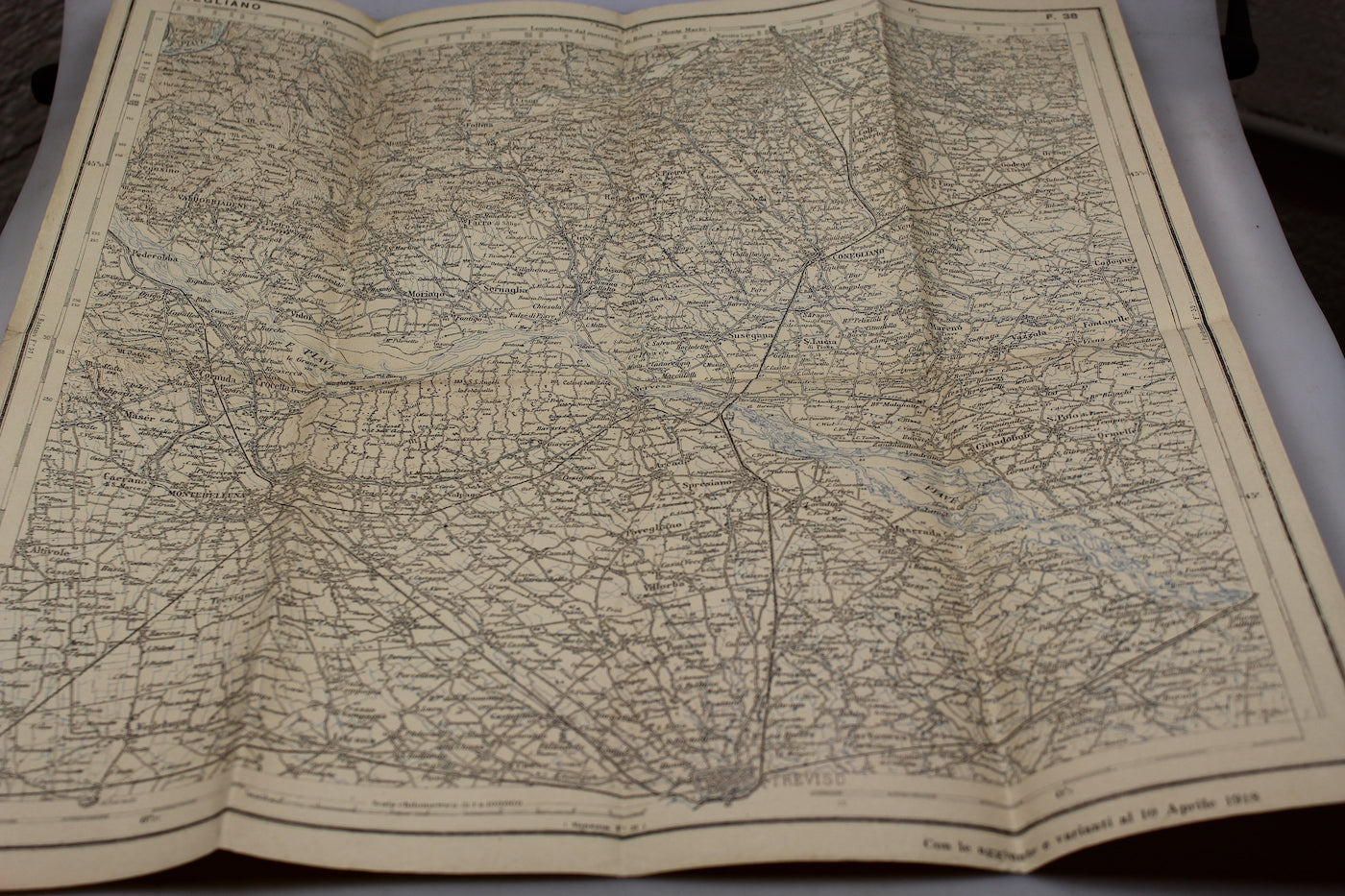 Carta area di Conegliano 1918