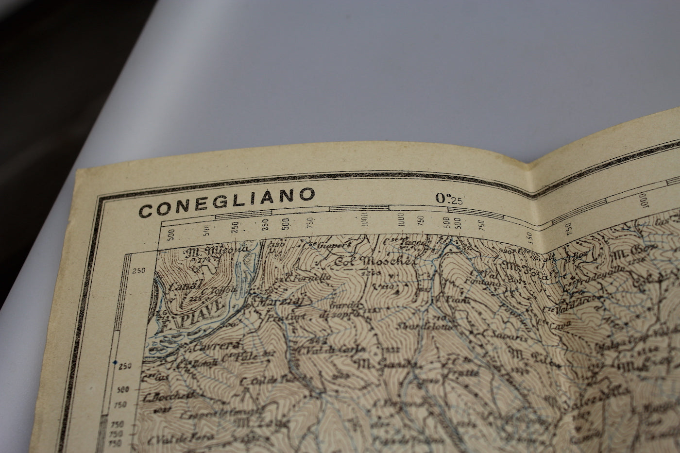 Carta area di Conegliano 1918