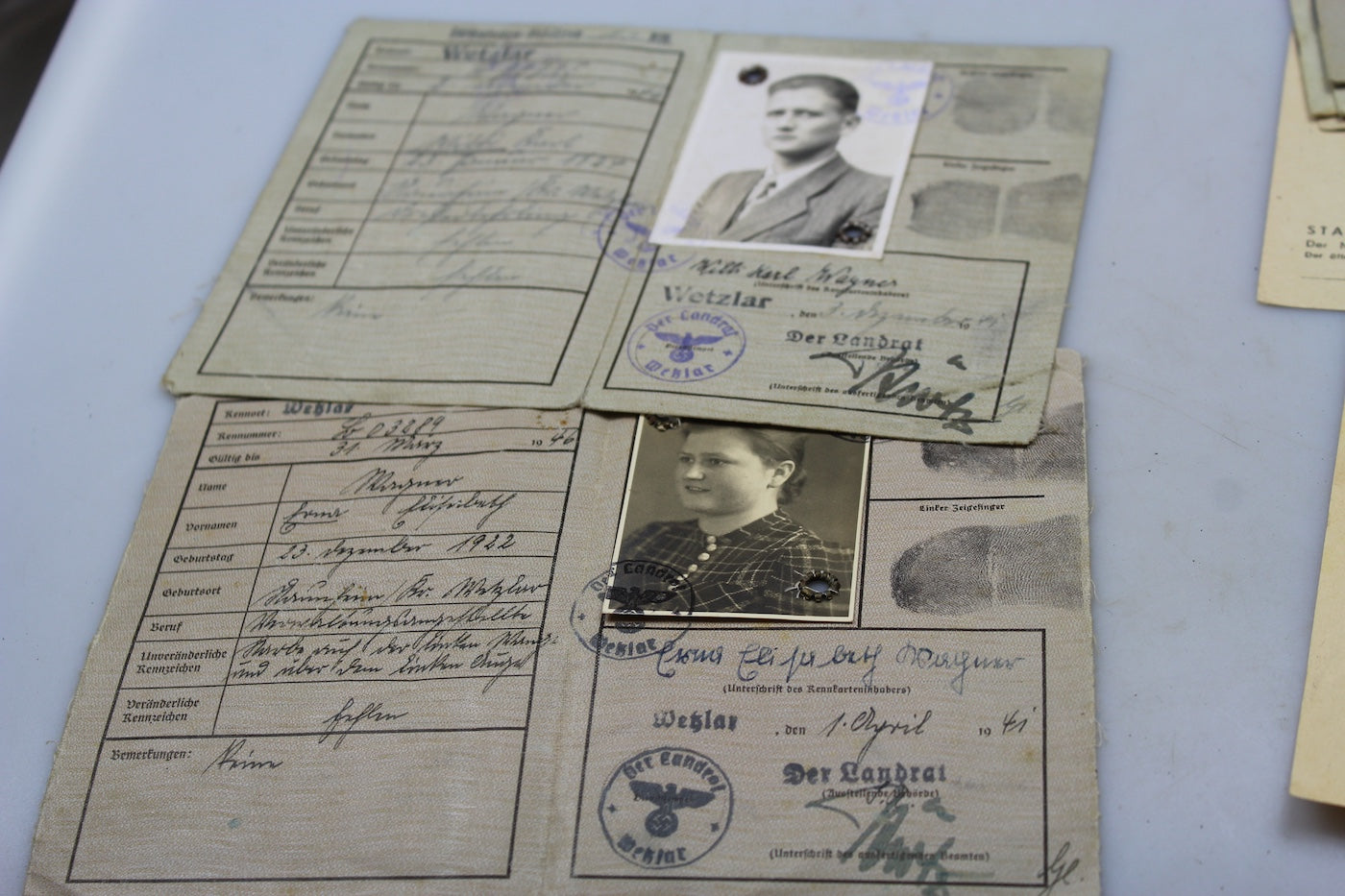 Konvolut documenti unica famiglia