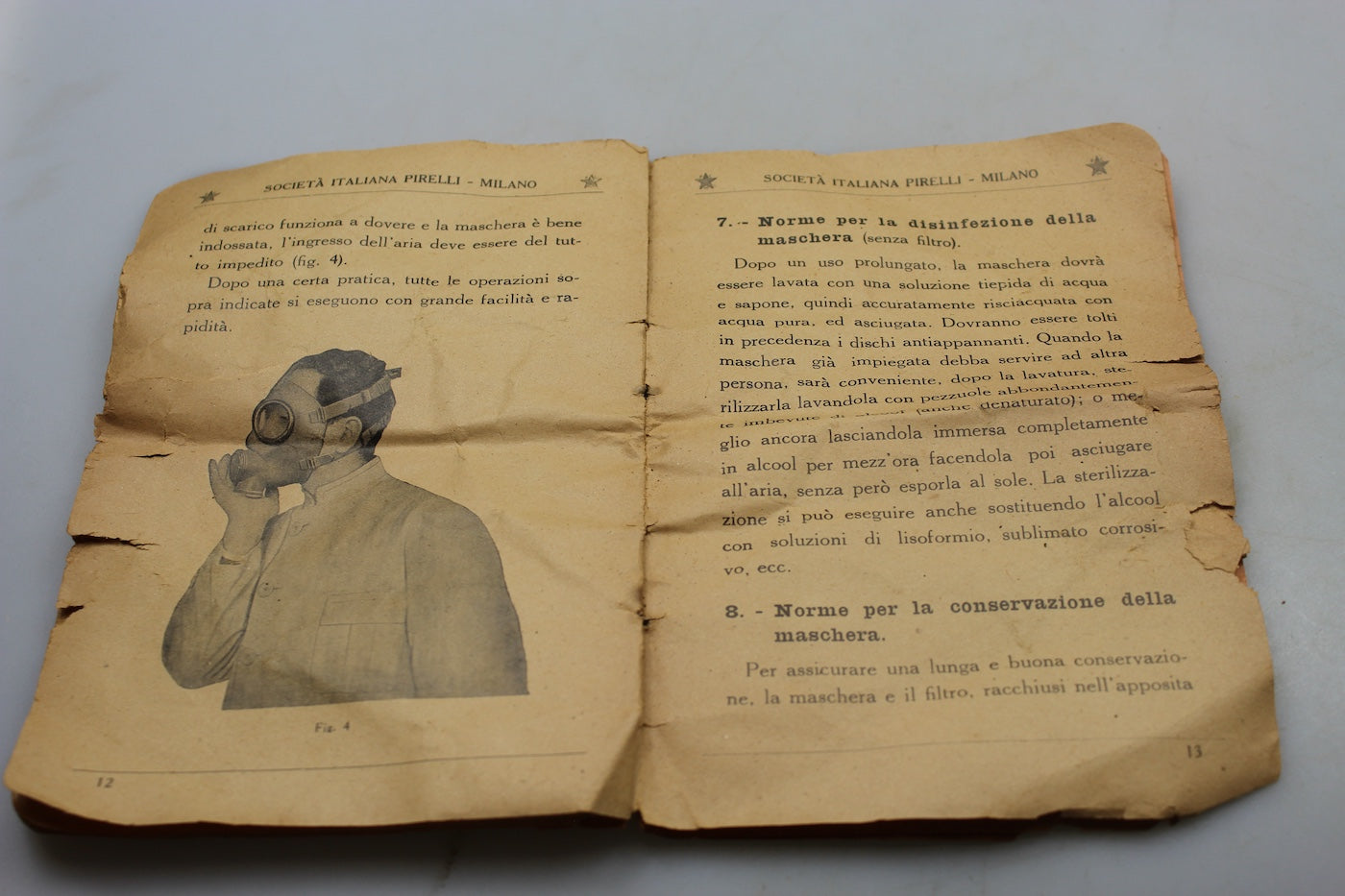 Manuale maschera antigas T.35