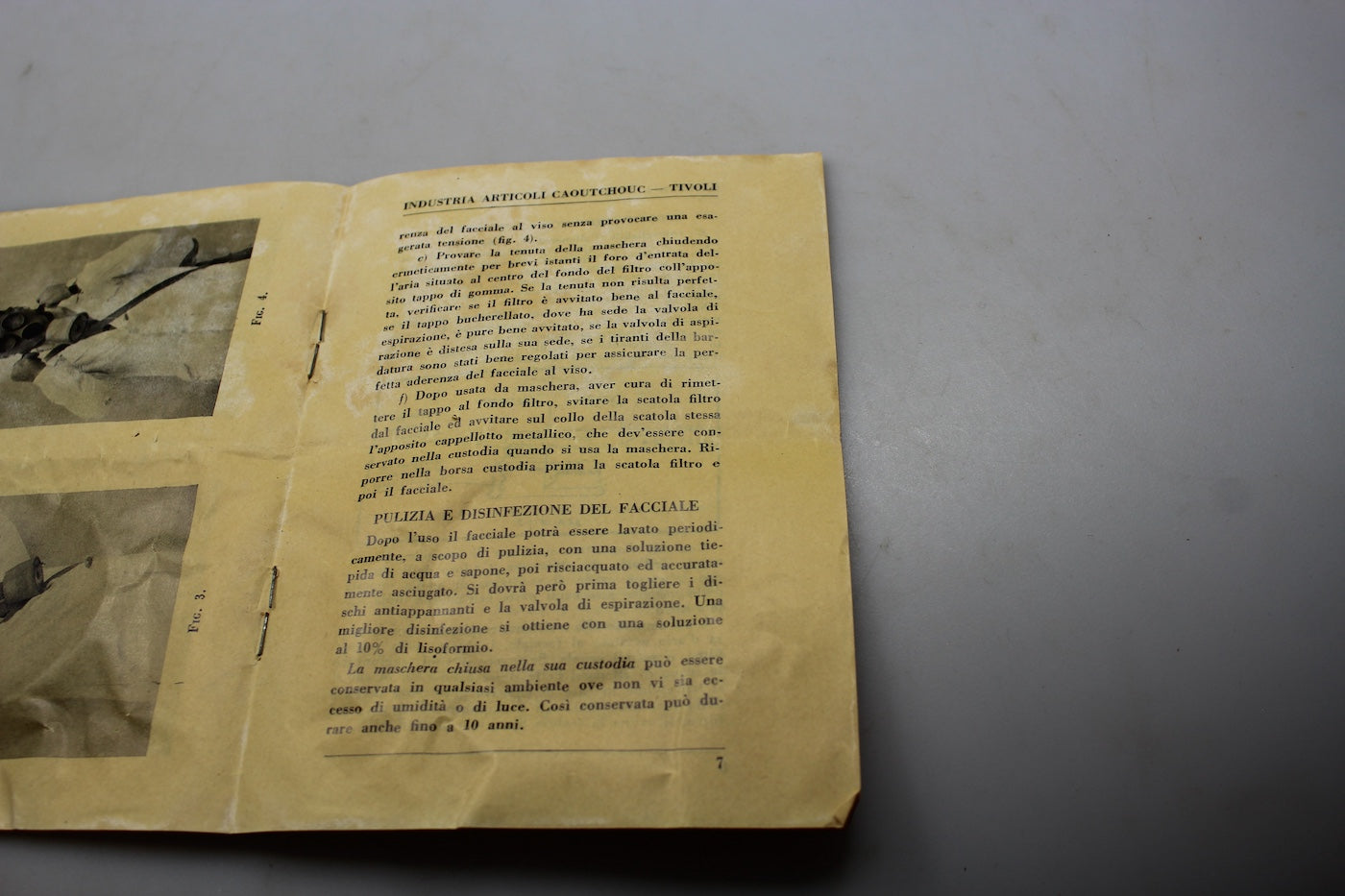 Manuale maschera antigas I.A.G. T.35