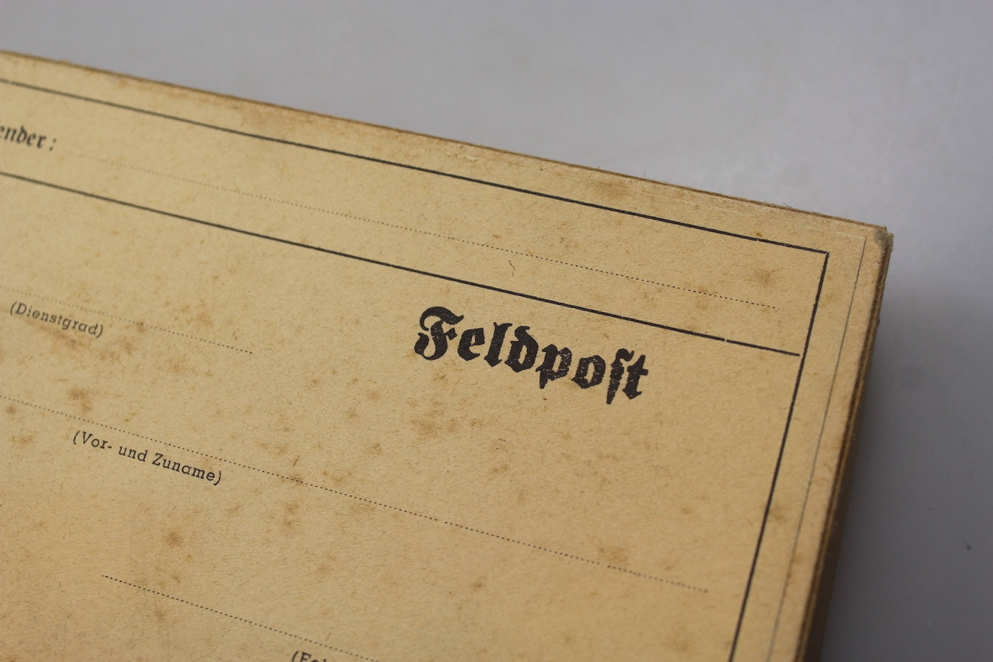 Pacchetto Feldpost WW2