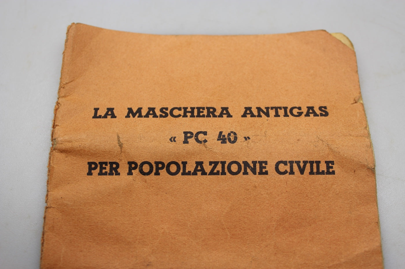 Manuale maschera antigas PC-40