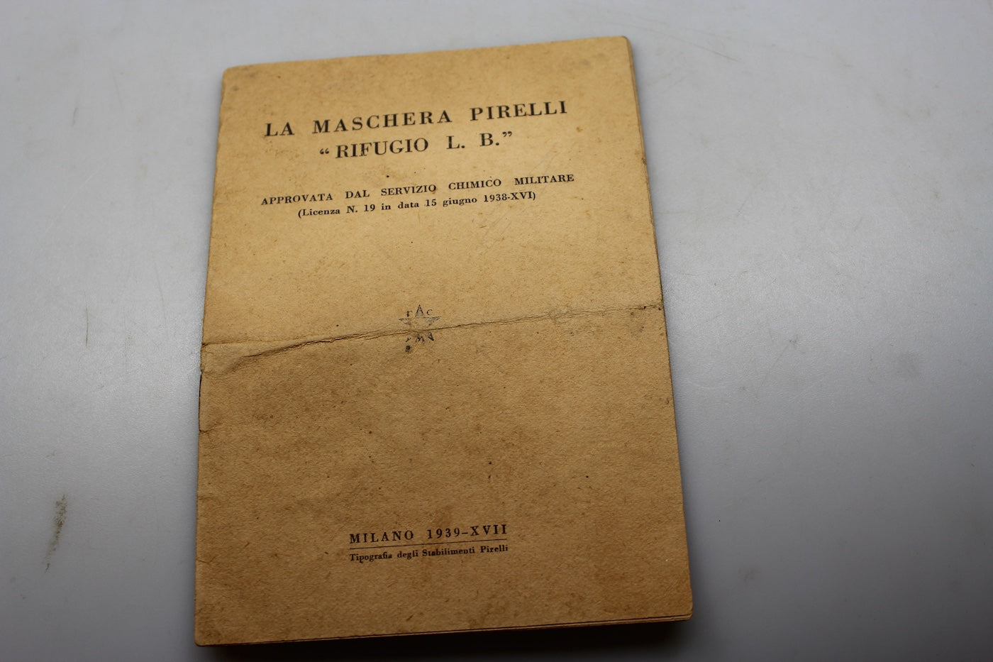 Manuale MAG Pirelli "Rifugio L.B." WW 2