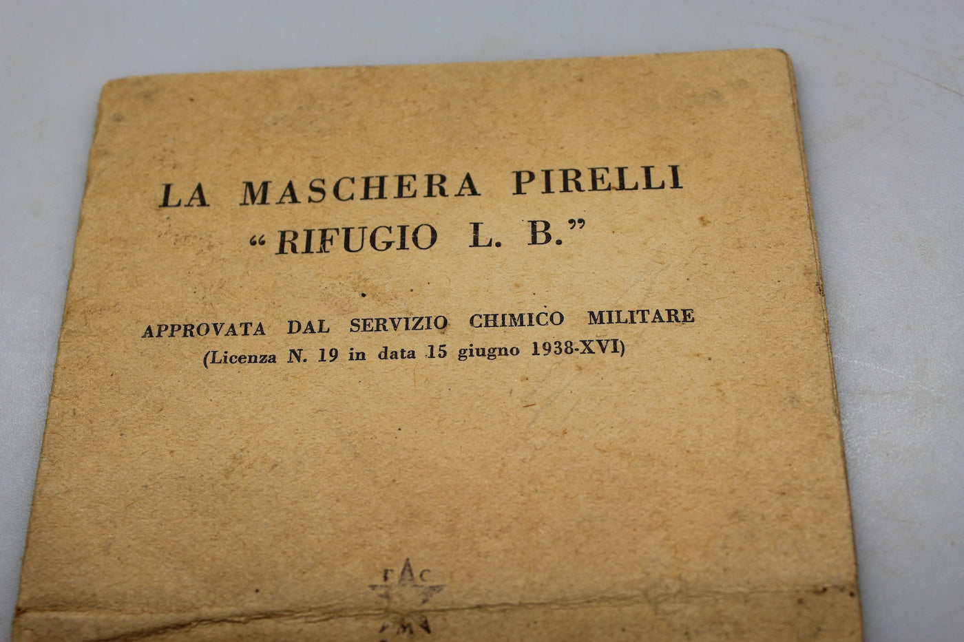 Manuale MAG Pirelli "Rifugio L.B." WW 2