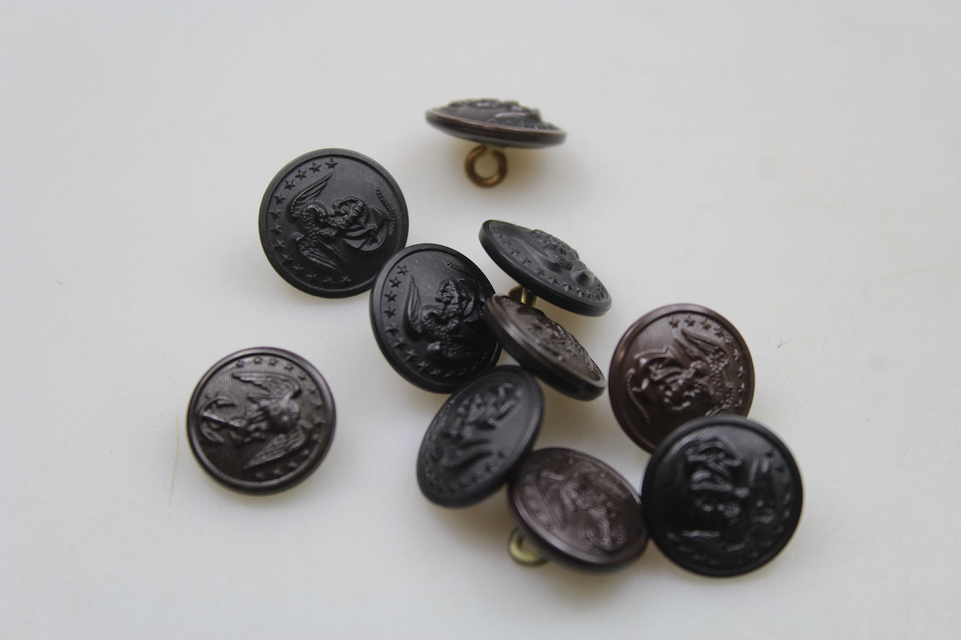 #10 bottoni per giacca USMC diametro 15mm