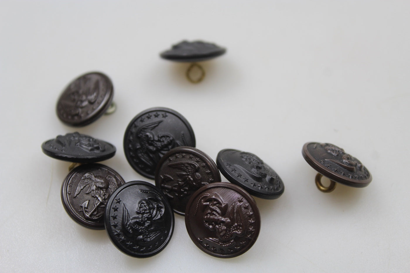 #10 bottoni per giacca USMC diametro 15mm