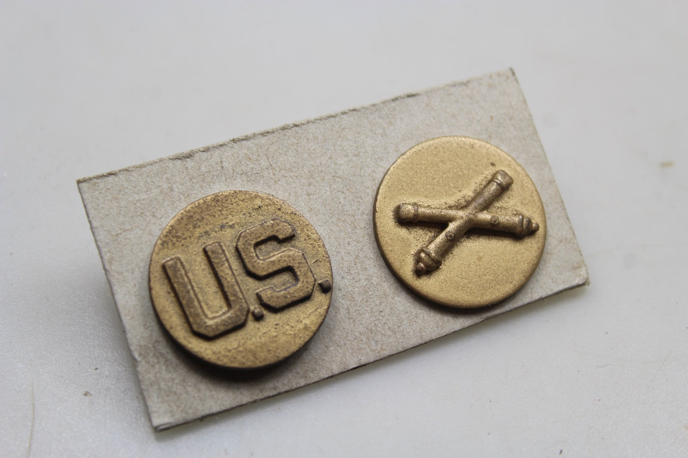 US Army W2 - Coppia di collar disk Artiglieria