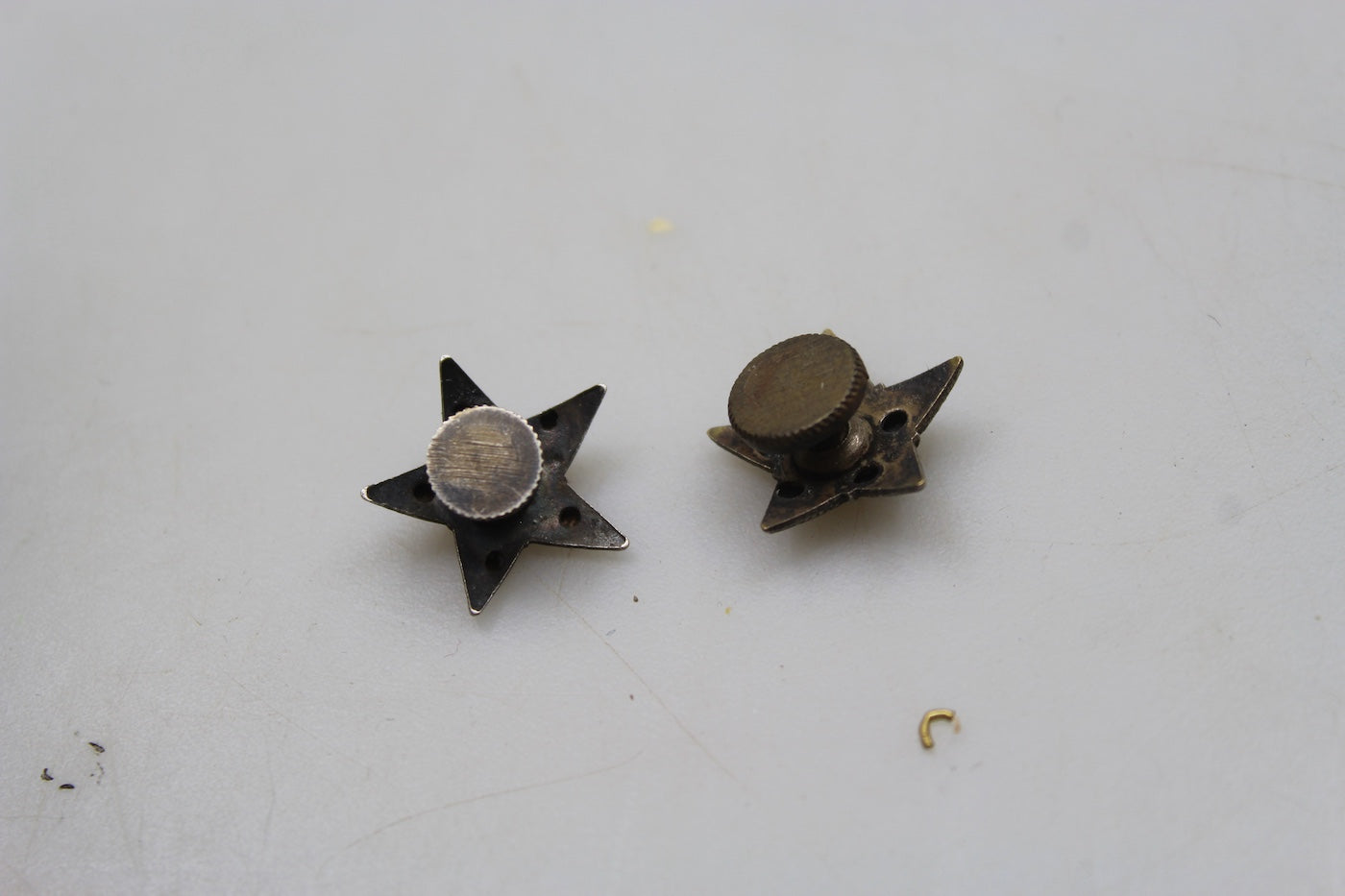 Coppia stellette a vite Ufficiale REI WW2