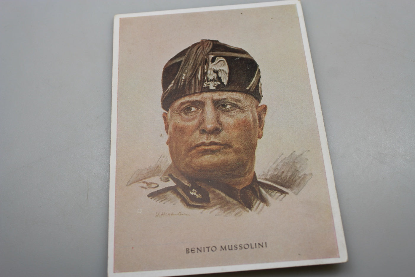 Cartolina postale Benito Mussolini