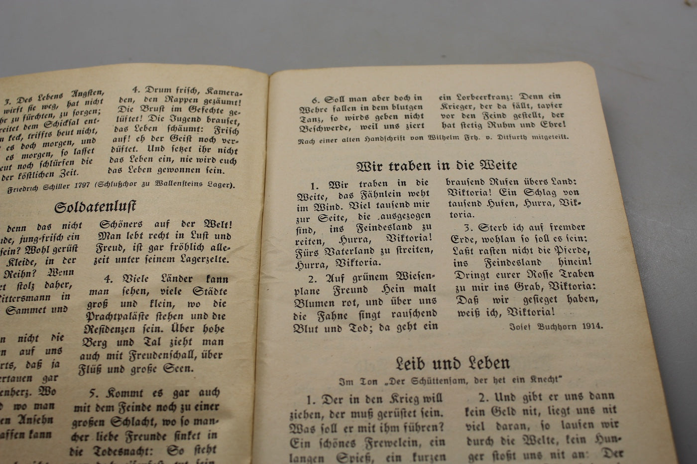 "Soldaten Kameraden" Liederbuch fur Wehrmacht und Volk 1938/39