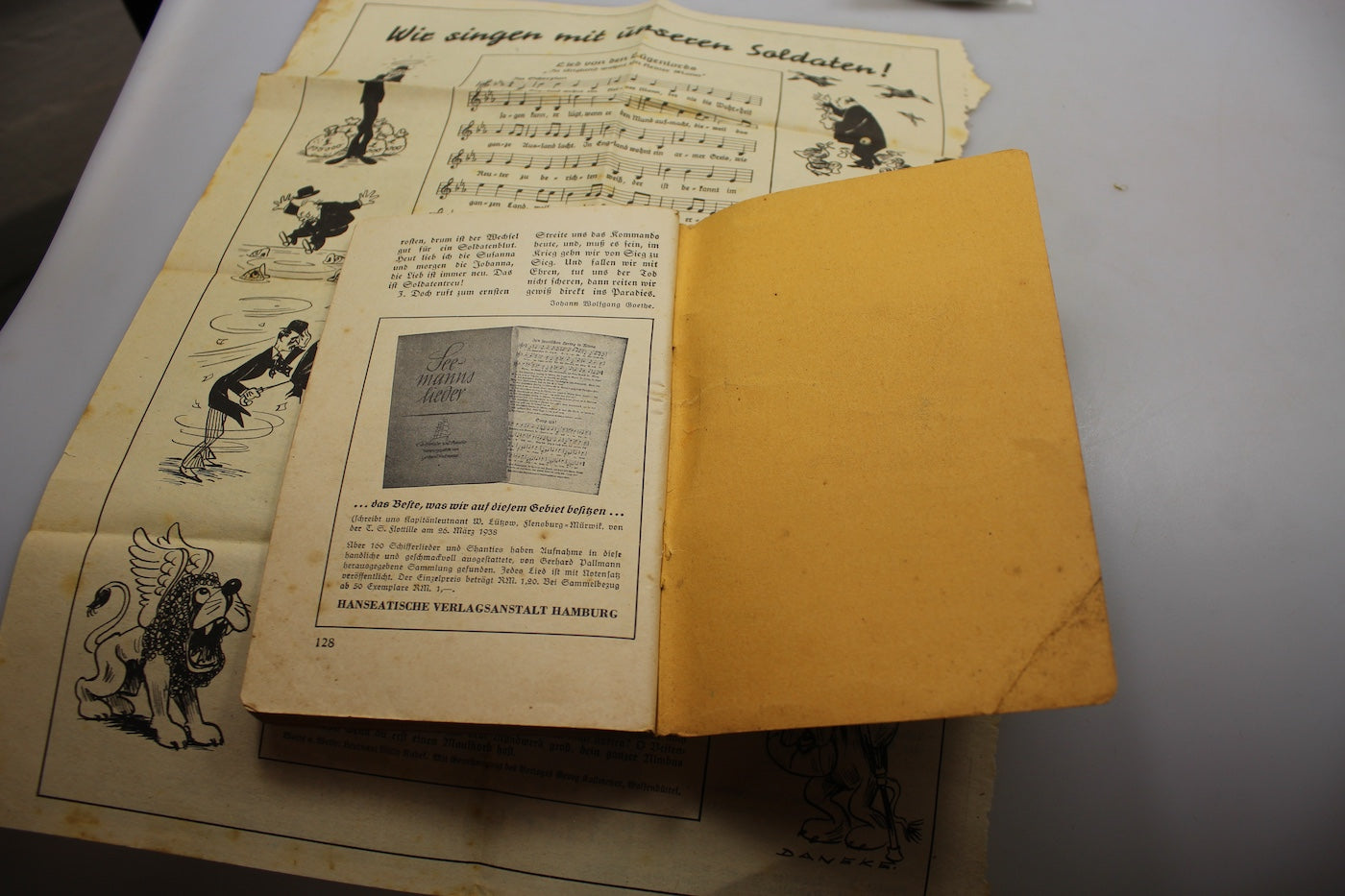 "Soldaten Kameraden" Liederbuch fur Wehrmacht und Volk 1938/39