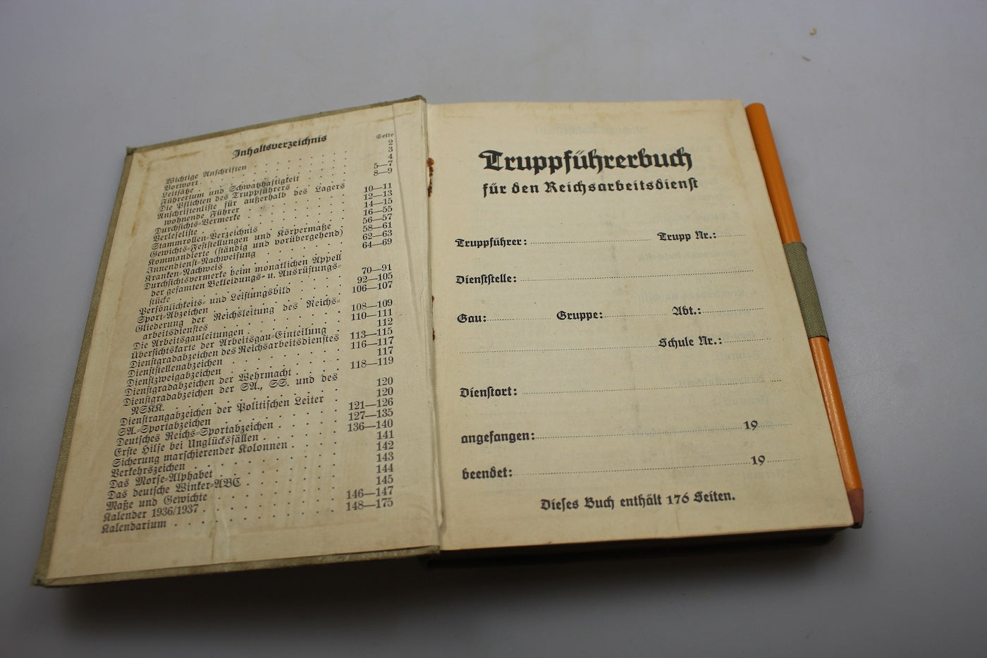 Truppfuhrerbuch fur den RAD WW2