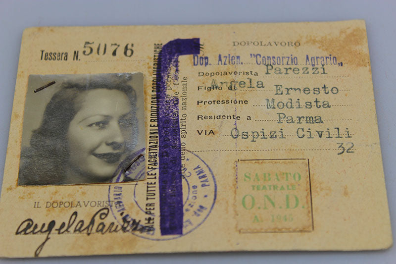 Rara tessera OND/RSI  1945
