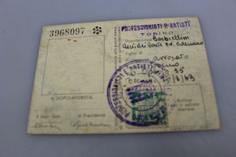 Tessera OND XXI°