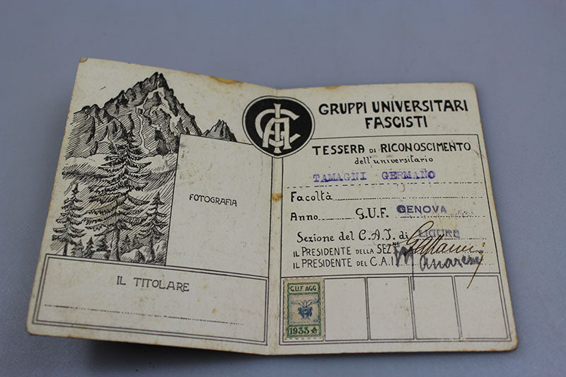 Tessera GUF / CAI 1935