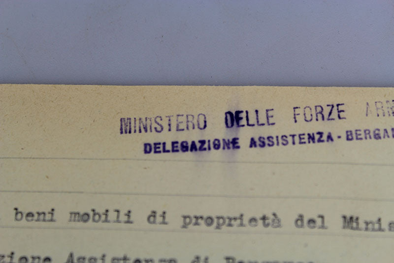 Documento RSI zona di Bergamo 1944