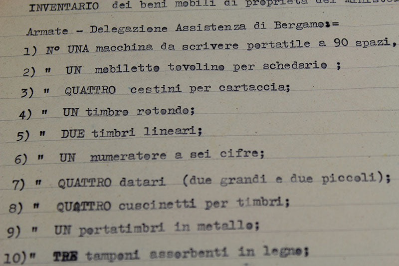 Documento RSI zona di Bergamo 1944
