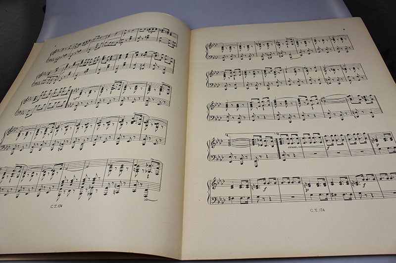 Spartito musicale della marcia dedicata a Benito Mussolini