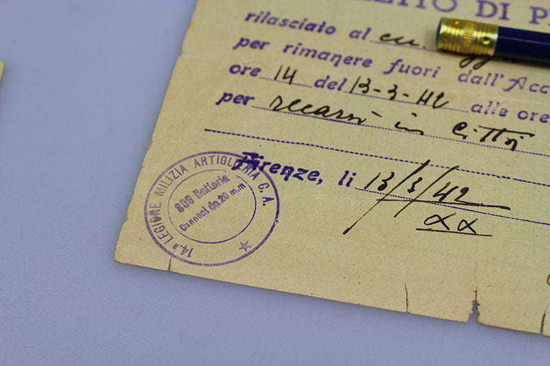 Documenti/permessi MVSN Firenze