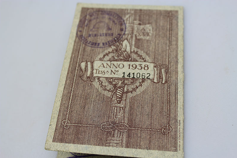 Tessera ANC 1938 + Documento
