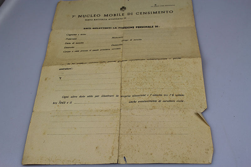 Tessera ANC 1938 + Documento