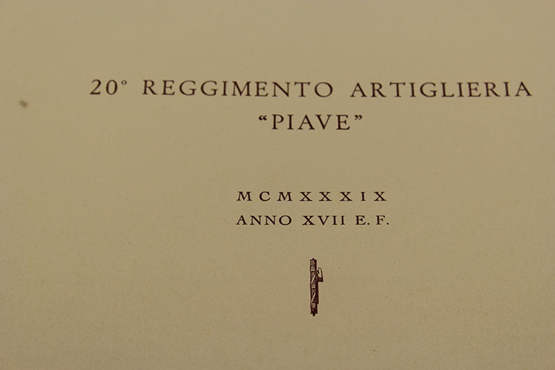 Folder 20° Artiglieria del Piave