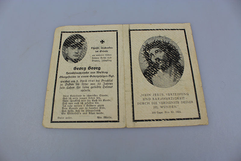 Sterbebilder tre fratelli, due Gebirgsjager