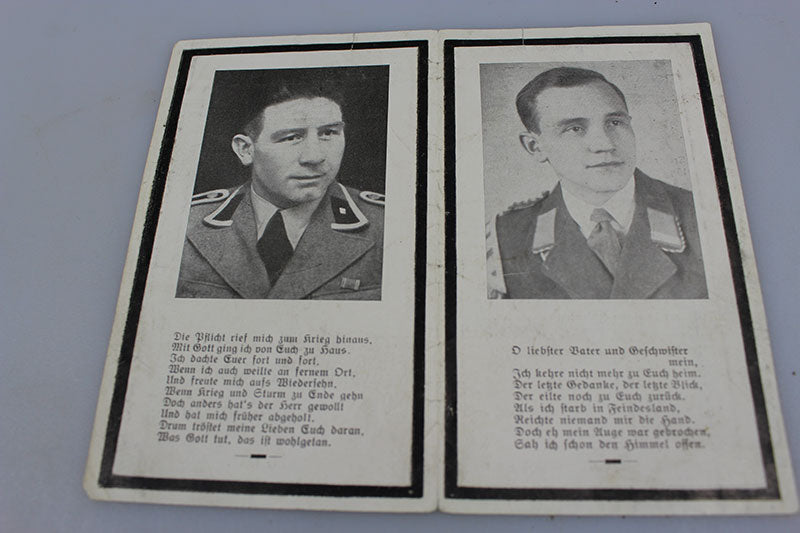 Sterbebilder 2 fratelli, uno SS pluridecorato