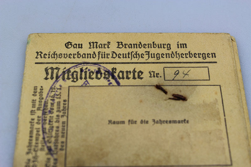 Tessera "Reichsverband fur Deutsche Jugendherbergen"