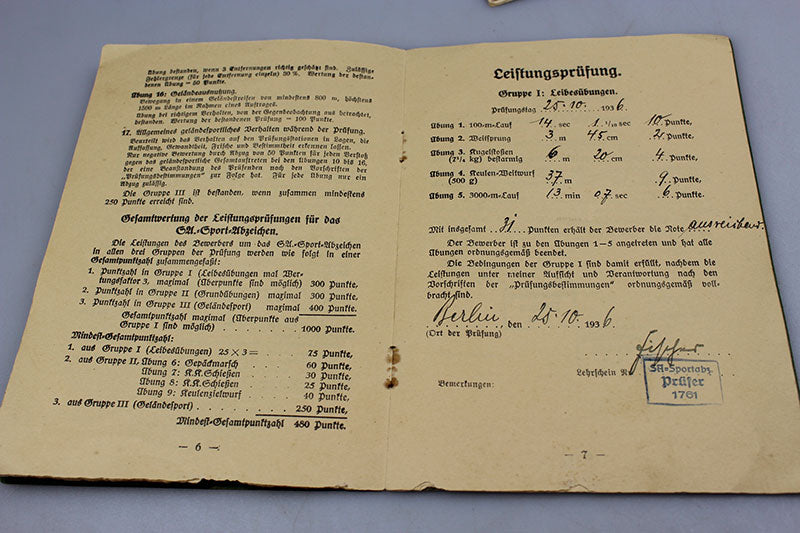 Leistungbuch + tessera NSBO