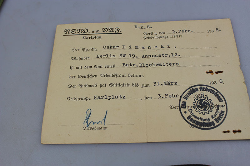 Leistungbuch + tessera NSBO