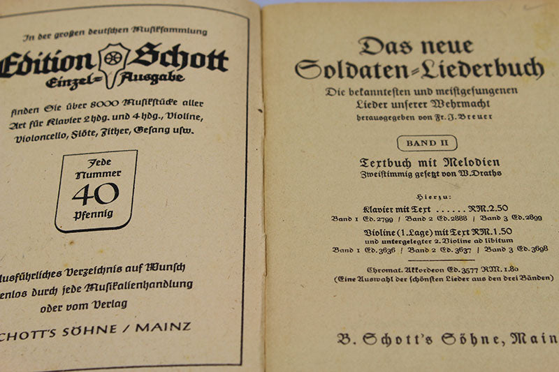 "Das zweite neue Soldaten Liederbuch" Volume 2