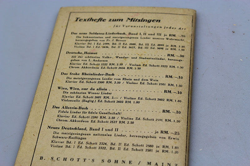 "Das zweite neue Soldaten Liederbuch" Volume 2
