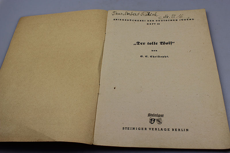 "Der tolle Wolf" Kriegsbucherei der jugend