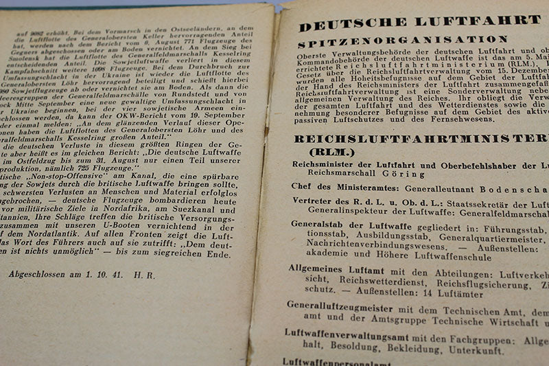 Luftfahrt Taschenkalender 1942
