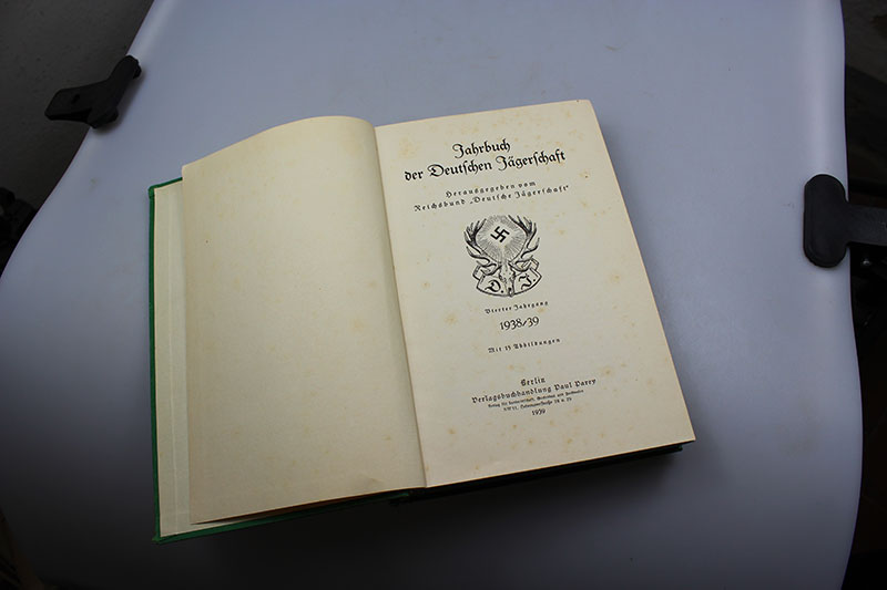 "Jahrbuch der Deutschen Jagerschaft" 1938/39. Manuale illustrato