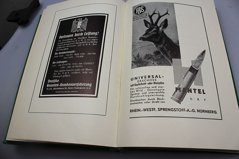 "Jahrbuch der Deutschen Jagerschaft" 1938/39. Manuale illustrato