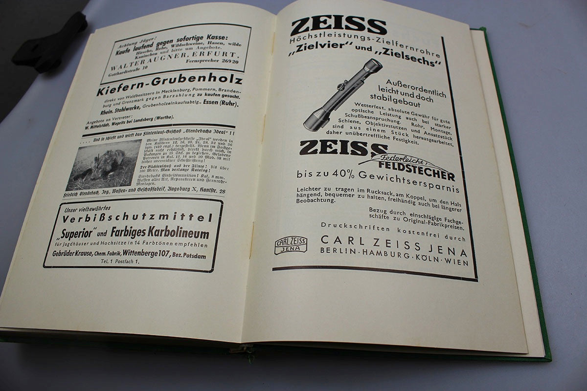 "Jahrbuch der Deutschen Jagerschaft" 1938/39. Manuale illustrato