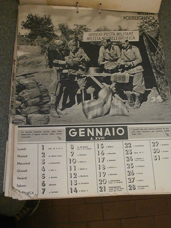 Calendario  MVSN  XVIII°